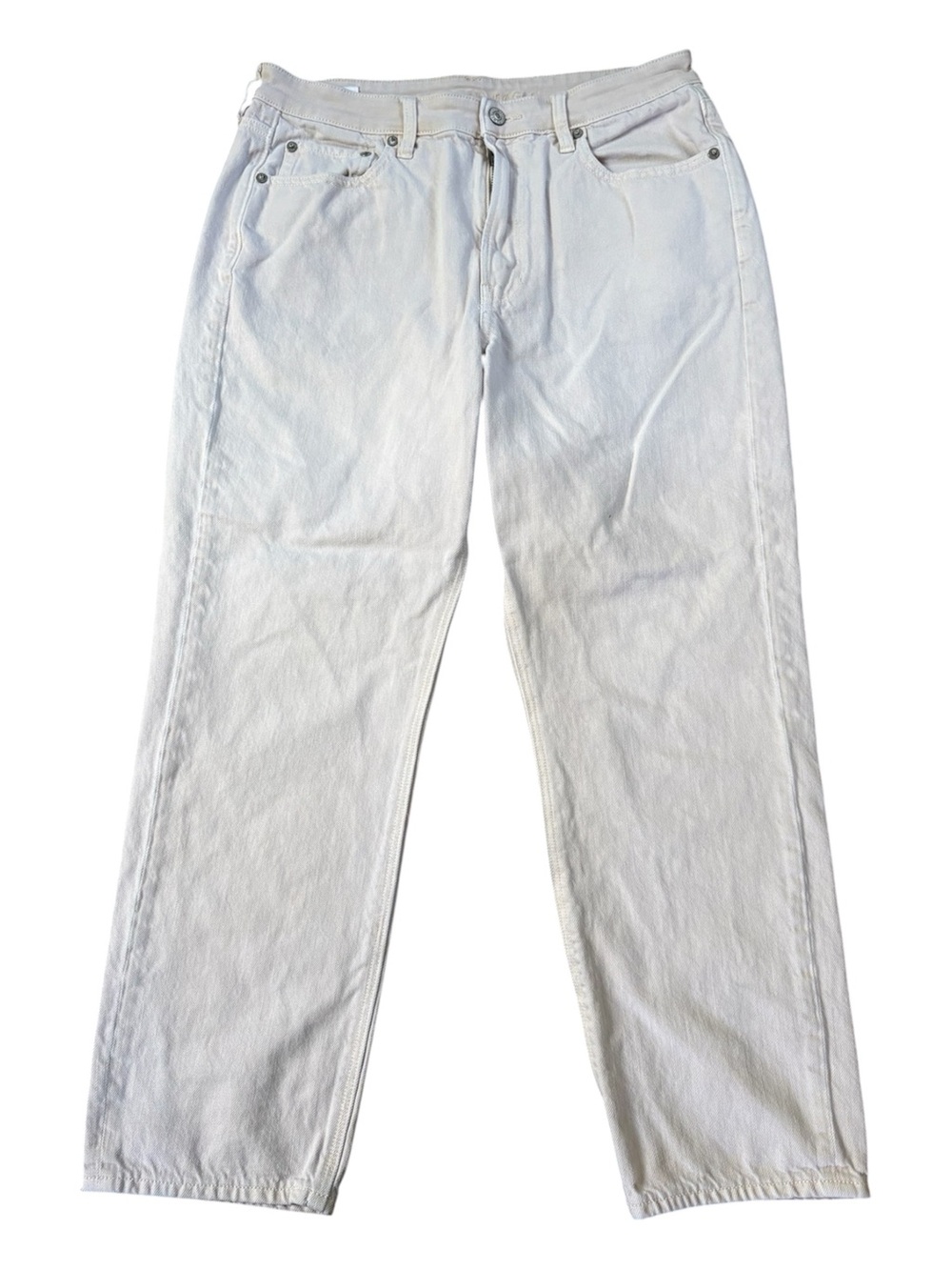 American Eagle Off White Mom Straight Jeans. Size 12